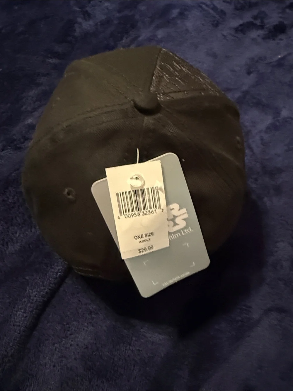 Star Wars Black Cap with Red & Blue Patches NWT